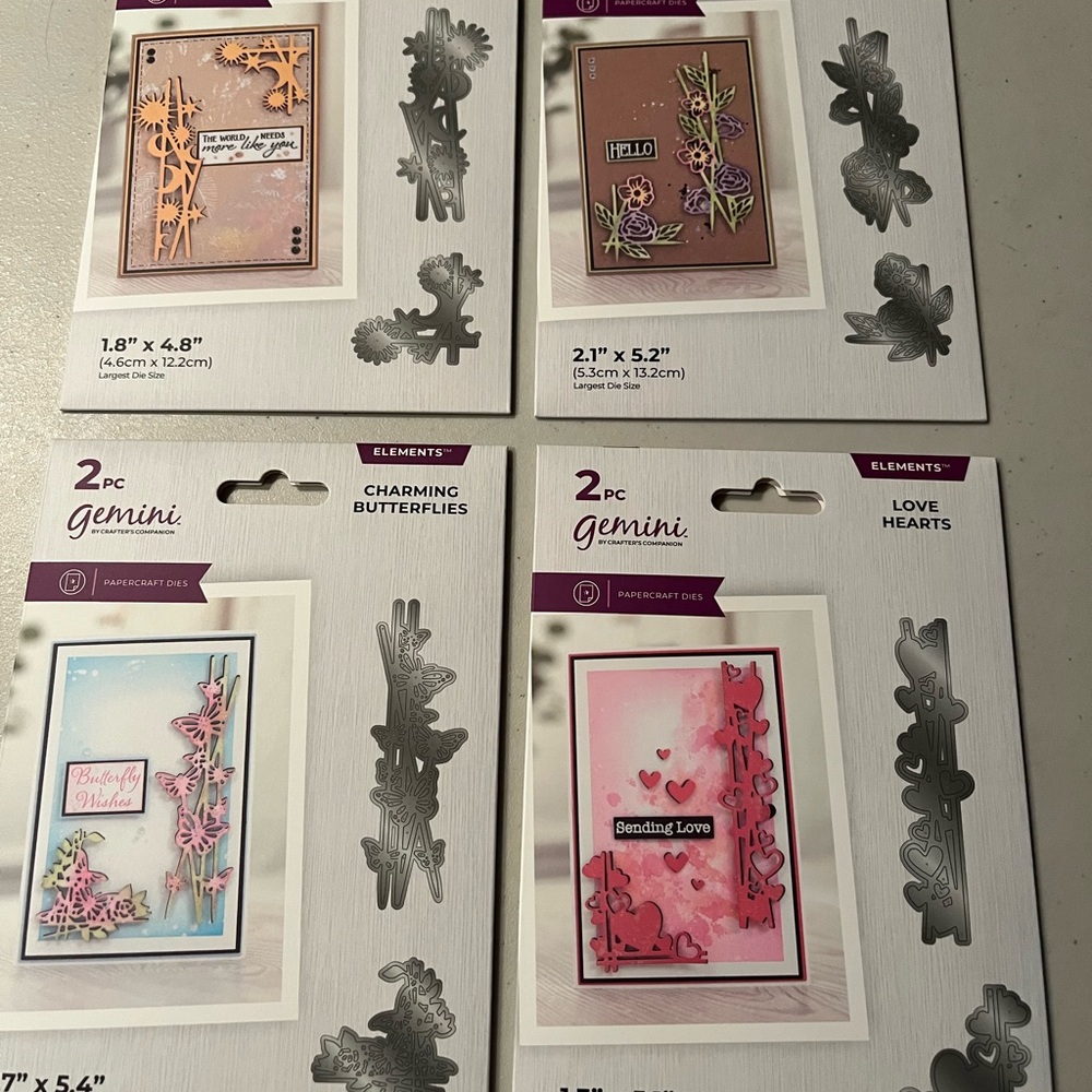 Elements Die Set - Charming Butterflies and Love Hearts